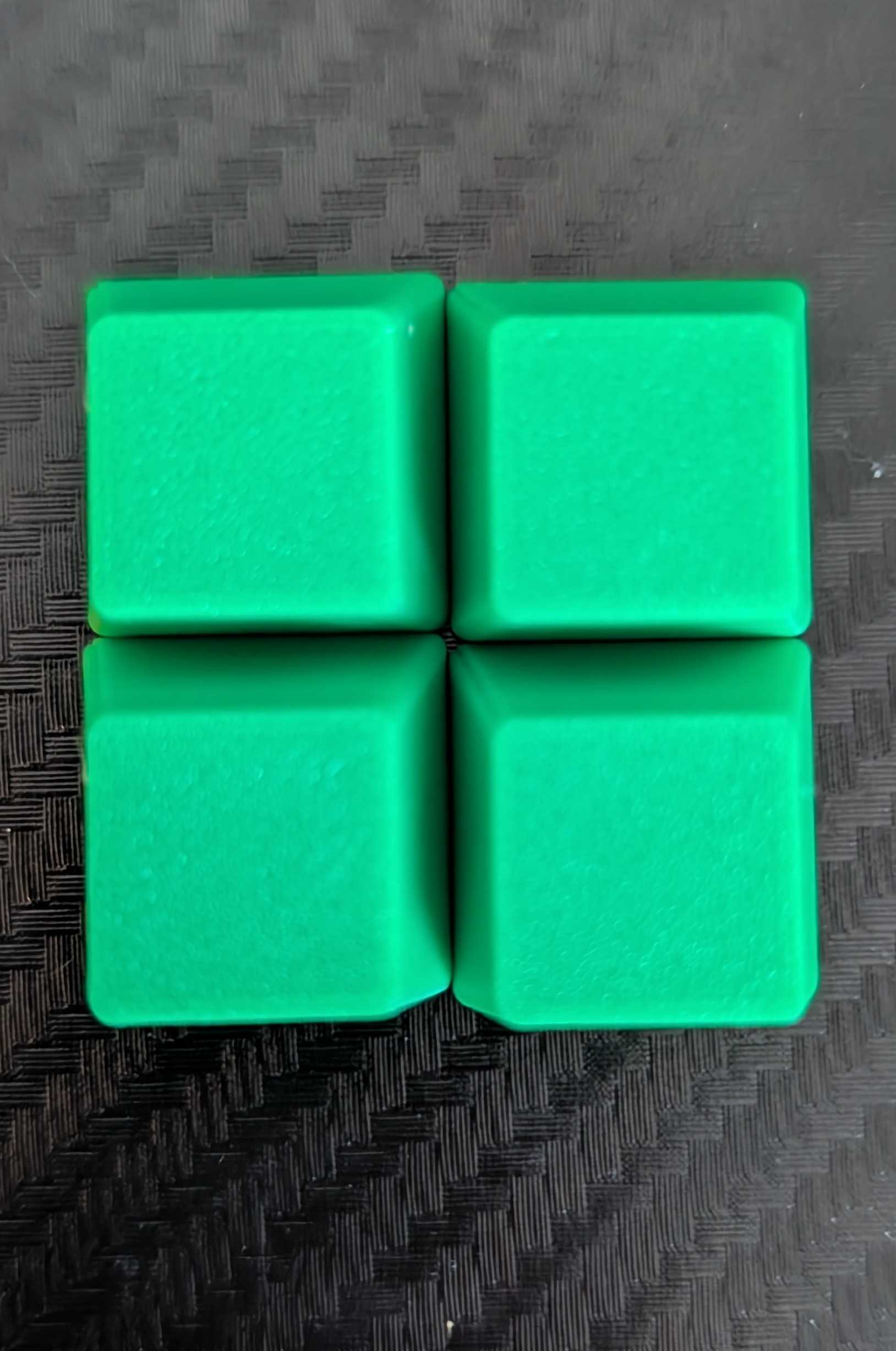 4 Green key caps